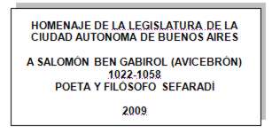 Cidicsef - Placa Ben Gabirol