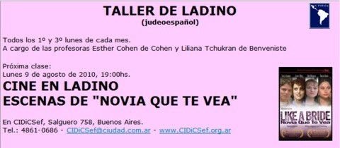 CIDiCSef - Taller de ladino 09-08-2010