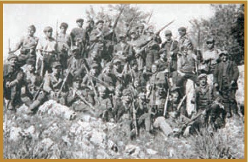 Detachment Goce Delcev in which nine of the partisans were Jews April 1943