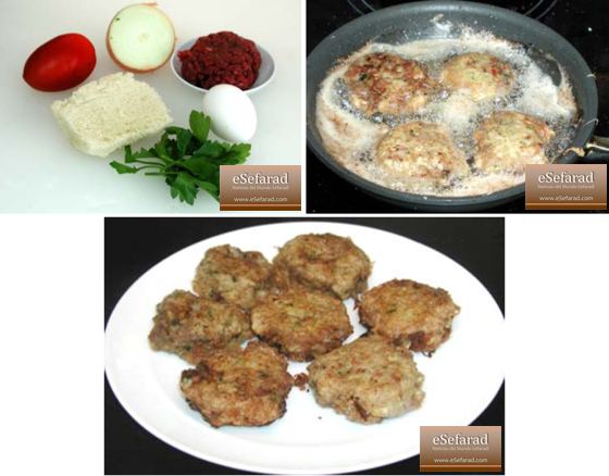 Kyeftes de carne: Preparación y plato terminado
