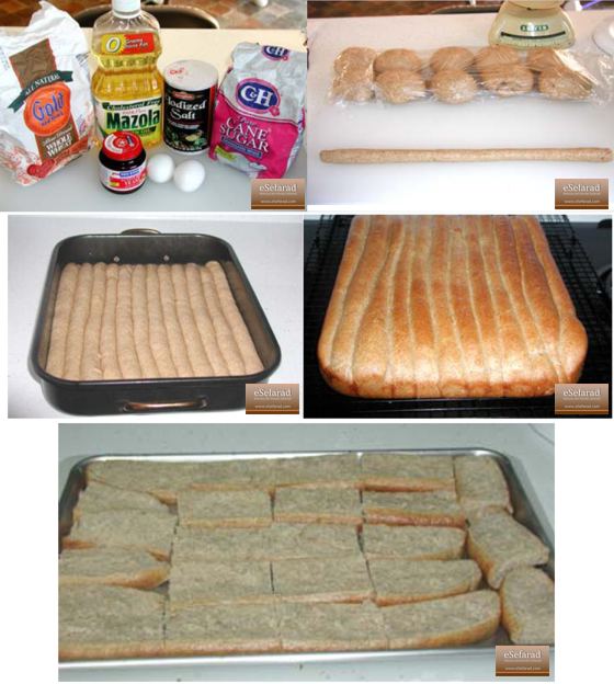 Biscochadas e trigo: Preparación y plato terminado