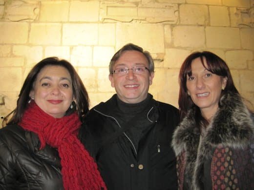 Mar Moreno, Consejera de Presidencia de la Junta de Andalucía, Rafael Cámara, Presidente de Iuventa-Tarbut Jaén y Carmen Peñalver, Alcaldesa de Jaén, en el acto de inauguración de las obras de la judería.