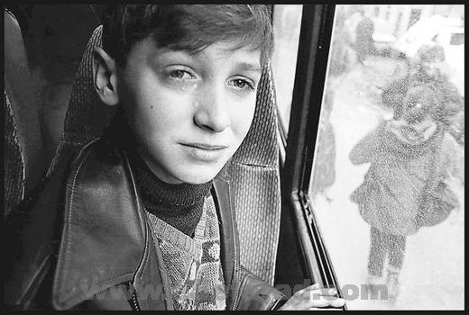 Denis Karalic, a Muslim leaving Sarajevo for Israel as a 13-year-old in 1994, is now 30. He finished school in Israel and now works for Vienna's Holocaust restitution agency. (Edward Serotta / February 4, 1994)
