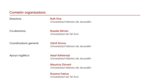 organizadores congreso de hispanistas de Israel