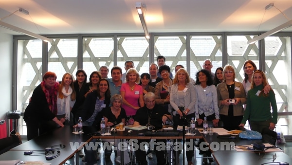 During Seminar with Haïm Vidal-Sephiha -a Survivor from Auschwitz-, his wife, his assistant Marilou Tremil and Michel Azaria, Vice President of the Judeo-Espagnol Foundation to Auschwitz. During Seminar with Haïm Vidal-Sephiha -a Survivor from Auschwitz-, his wife, his assistant Marilou Tremil and Michel Azaria, Vice President of the Judeo-Espagnol Foundation to Auschwitz.