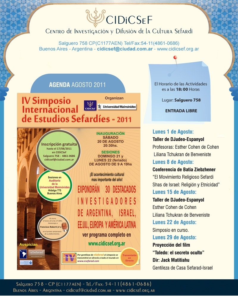 cidicsef actividades agosto 2011