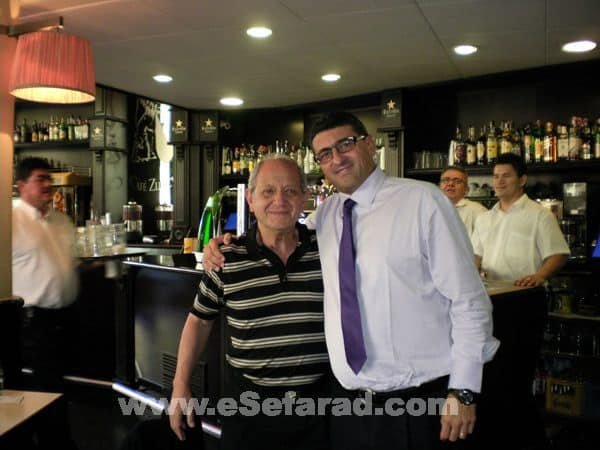 José Menascé y Mario Sabán en su encuentro en Barcelona