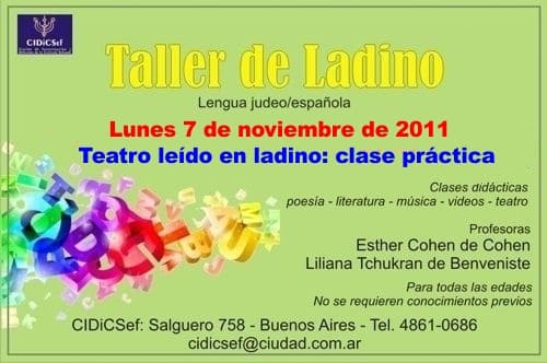 taller de ladino 7-11-2011