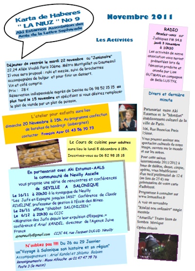 La Niuz 9 noviembre 2011