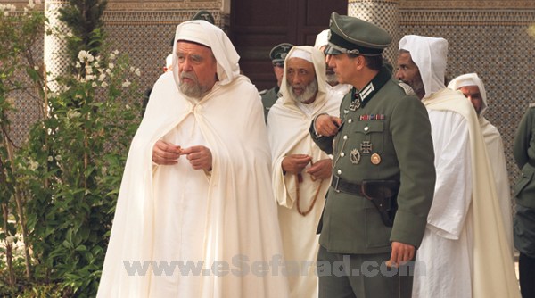 Michael Lonsdale, (left), rector of the Great Mosque of Paris, hoodwinks the Nazis.  Read more: http://www.forward.com/articles/149041/?p=all#ixzz1jqNyXsEB