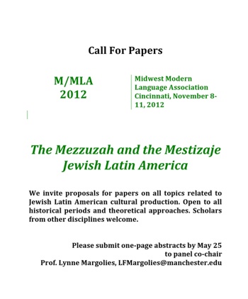 mezzuzah and the mestizaje