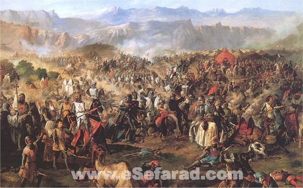 Batalla de Las Navas de Tolosa, de Van Halen, expuesta en el palacio del Senado (Madrid). Pintura al óleo. Batalla de Las Navas de Tolosa, de Van Halen, expuesta en el palacio del Senado (Madrid). Pintura al óleo.