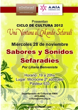 sabores y sonidos flyer