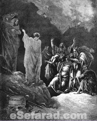 La konvokasyon de Samuel. Gustave Doré, 1832-1883.