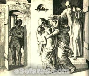 La kreatura salvada por Elisha. Julius Schnorr, 1794-1872.