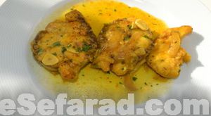Atun guisado en amarillo