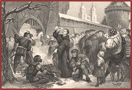 Luther kemando la Bula Papala