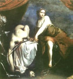 Holofernes dekapitado por Yudit. Francesco Furini, 1636
