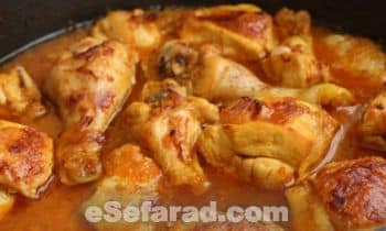 pollo con azafran