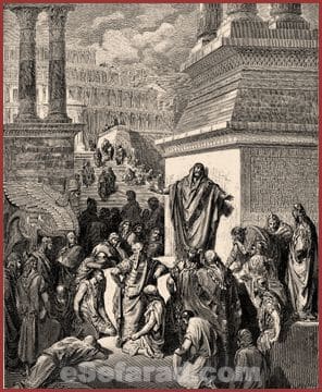 Yona profetizando en Ninova. Gustave Doré, 1832-1883
