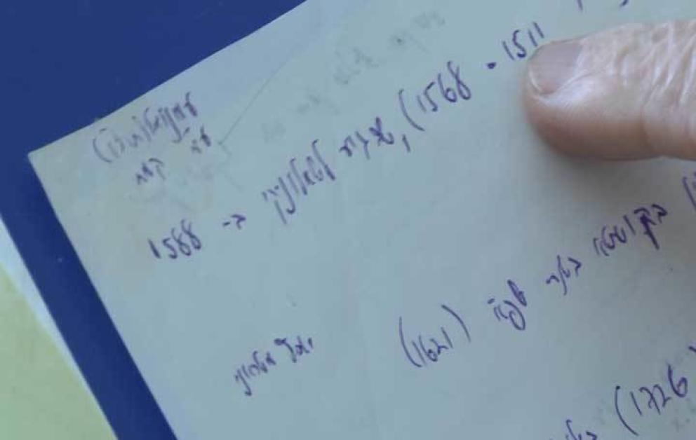 Datos del primer Taragán de Jerusalén.