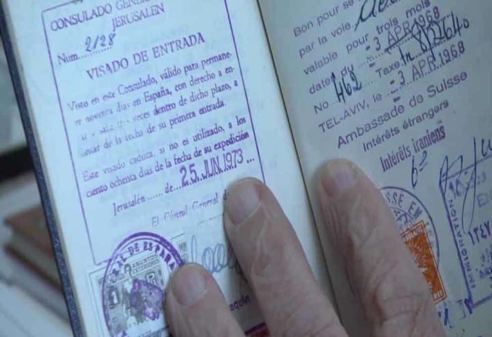 Pasaporte de Shlomo Taragán.