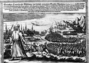 Natan de Gaza, konduisando la Armia  de los Trivos Pedridos, durante el  Mesianismo de Sabetay Sevi 