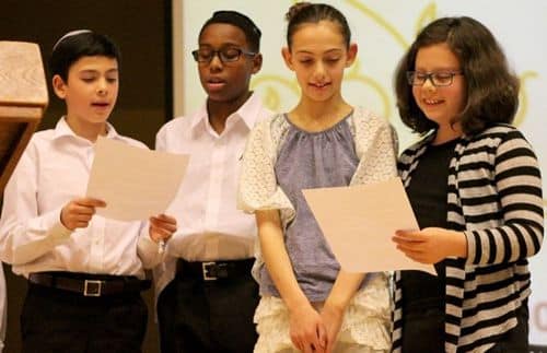 Kids from the Sephardic Adventure Camp in Seattle come together in song to commemorate International Ladino Day.