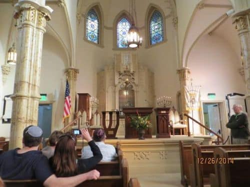 The magnificent Gothic sanctuary of Mikve Israel in Savannah, GA