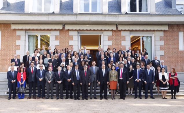Recepción del rey Felipe a la Cumbre Erensya. Foto: Casa Real.