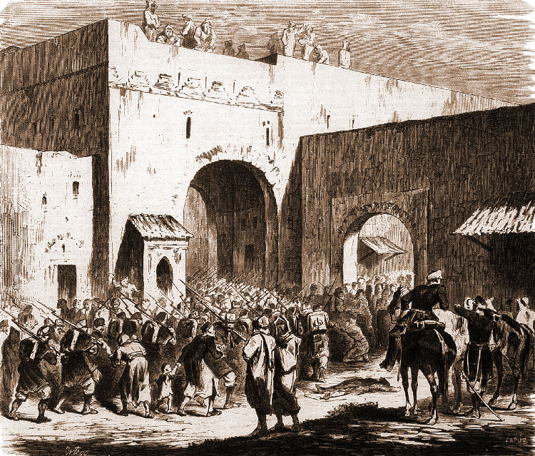 Entrada de las tropas españolas en Tetuán