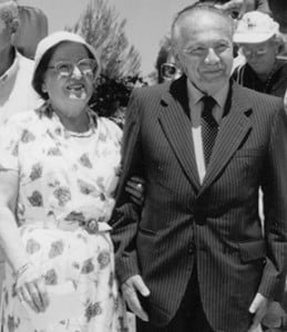 Turkey’s Consul, Selahattin Ülkümen (shown here with his wife), who saved the lives of many Greek Jews in 1944 by including them on a list of protected Turkish citizens. He is included among Yad Vashem’s “Righteous Among the Nations.”