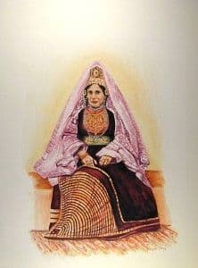 Judia casada do Marrocos, aquarela de Benjamin Derry, 1998