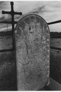 ‘The Five Commandments in Hebrew Letters,’ shows Jewish influence in a Catholic cemetery in the Middle Rio Grande Valley, 1905. Photo by Cary Herz. (Courtesy)