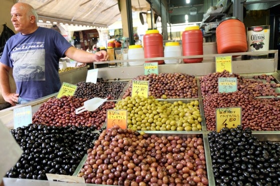 Las aceitunas constituyen un elemento fundamental en la dieta griega desde tiempo inmemorial/ Foto: F. López-Seivane