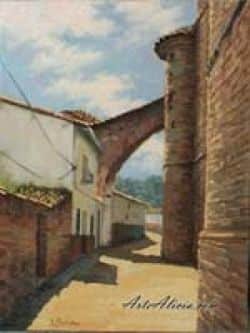 Oleo: Callejón de Herrera del Duque