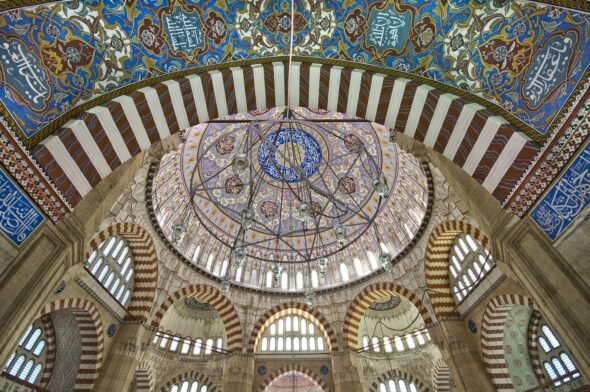 An interior view from Selimiye Mosque, Edirne, northwestern Turkey. (Getty Images)