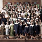 Niñas de la Escuela Judía de Libia