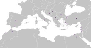 mapa comunidades sefardis del mediterraneo