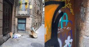 Imágenes de la antigua sinagoga de Barcelona vandalizada / AMICS DELS CALLS DE CATALUNYA