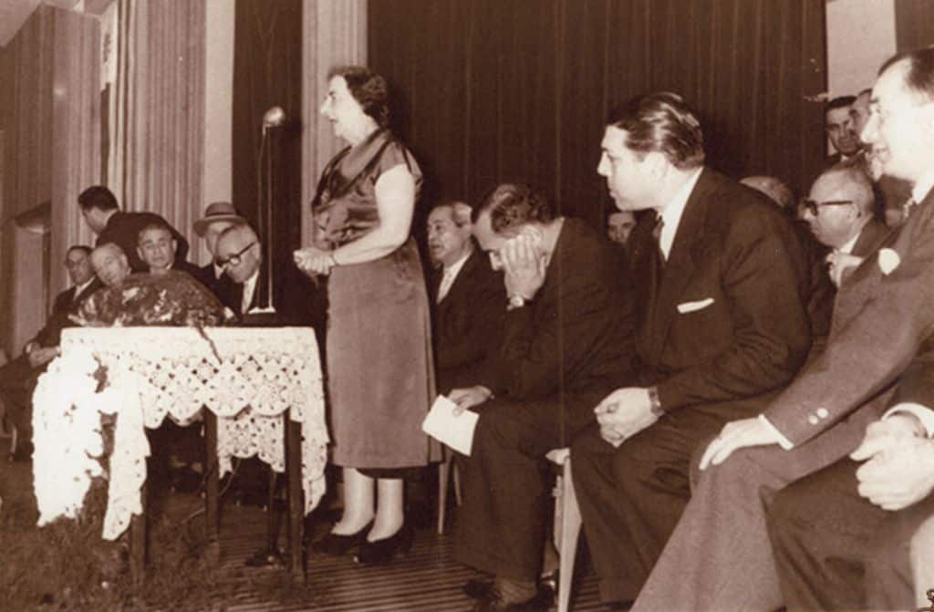 Golda Meir en Montevideo, 1959