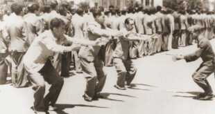 La Plaza Libertad en 1943, una imagen de archivo del film "Salonique, ville du silence".