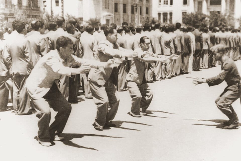 La Plaza Libertad en 1943, una imagen de archivo del film "Salonique, ville du silence". 