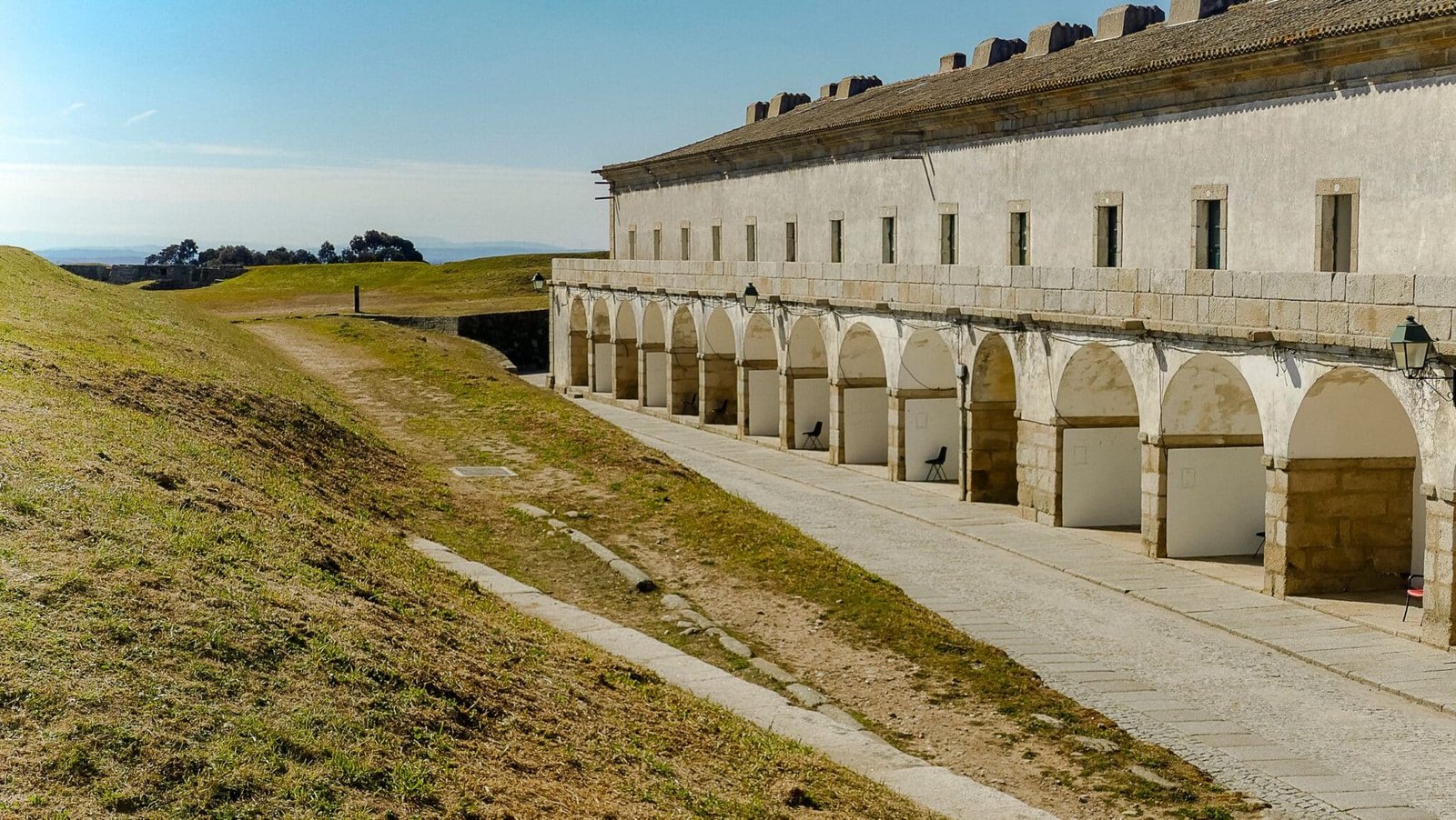 Cuartel militar en la histórica Almeida en el distrito de Guarda.