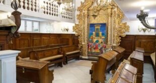 La sinagoga italiana de la comunidad Conegliano Veneto en Jerusalén. (David Sa'ar)