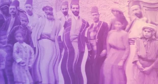 Comerciantes cristianos y judíos en Basora, Irak, 1891 FOTO ORIGINAL: APH HOTZ/ROYAL GEOGRAPHICAL SOCIETY VÍA GETTY IMAGES