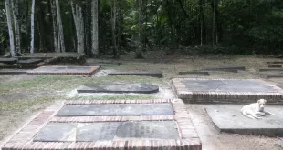 Tumbas preservadas del Cementerio Beth Haim Jodensavanne