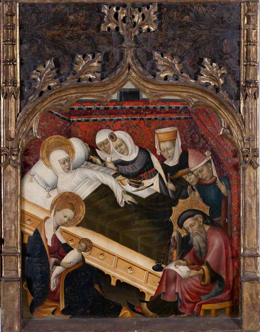 Bernat Martorell:_'Nacimiento de san Juan Bautista', c. 1450  Archivo