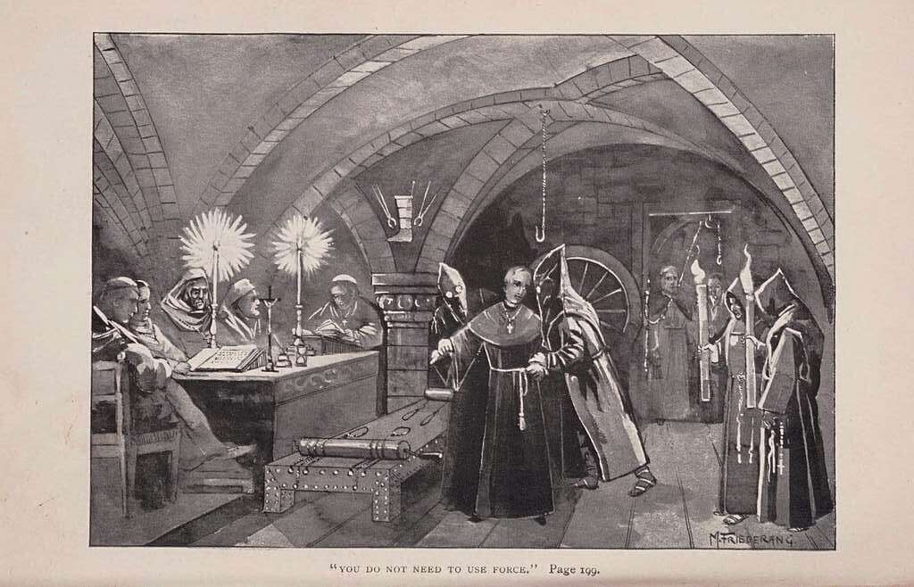 Ilustración de una escena de la Inquisición (Imagen: dominio público)