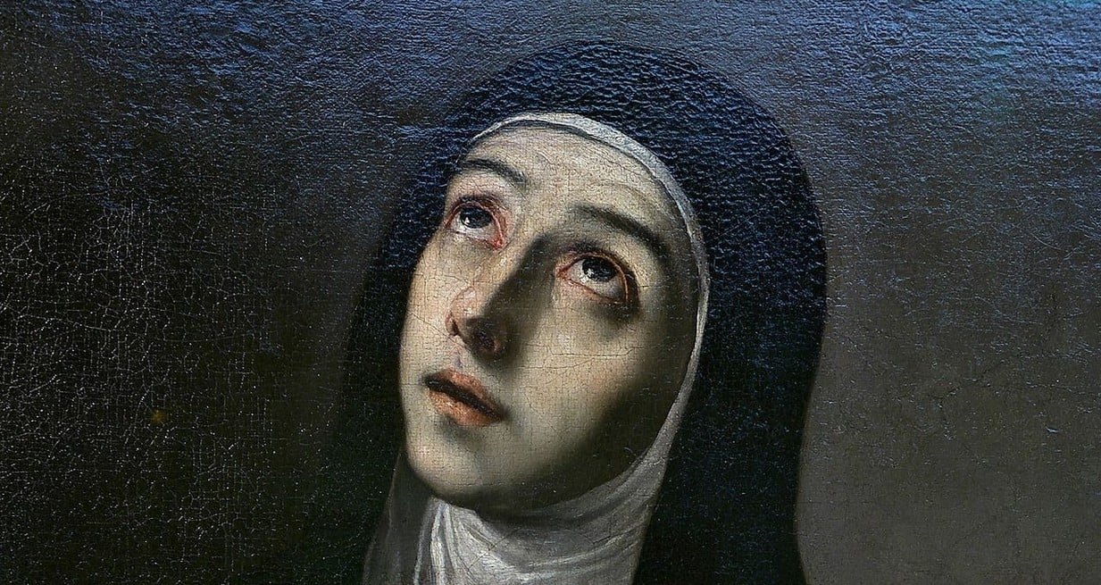 Santa Teresa, en su versión mística, pintada por José de Ribera en 1630, obra que se conserva en el Museo de Bellas Artes de Sevilla. José Luis Filpo Cabaña / Creative Commons Imagen: 1/1